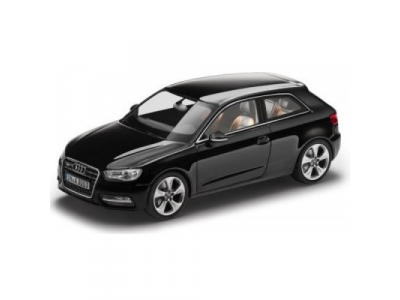 Модель Audi A3, Phantom black, 2013, Scale 1 43, артикул 5011203033 от VAG Модель Audi A3, Phantom black, 2013, Scale 1 43, артикул 5011203033