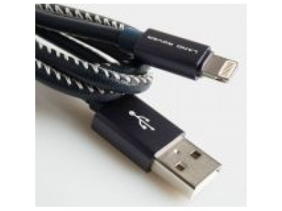 Кабель для iPhone Land Rover Leather Wrapped iPhone Cable, Black от Land Rover Кабель для iPhone Land Rover Leather Wrapped iPhone Cable, Black